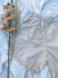 Beach Beige Drawstring Shorts