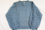 Cornflower Textured Bubble Sweater