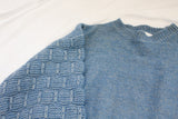 Cornflower Textured Bubble Sweater