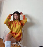 Yellow Graffiti Sweater