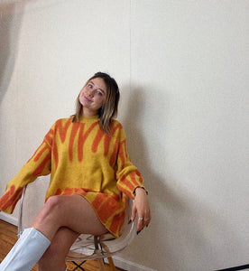 Yellow Graffiti Sweater