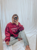 Maroon Timmy Hilfiger Crewnec