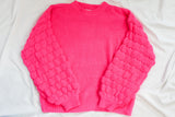 Neon Textured Bubble Sweater